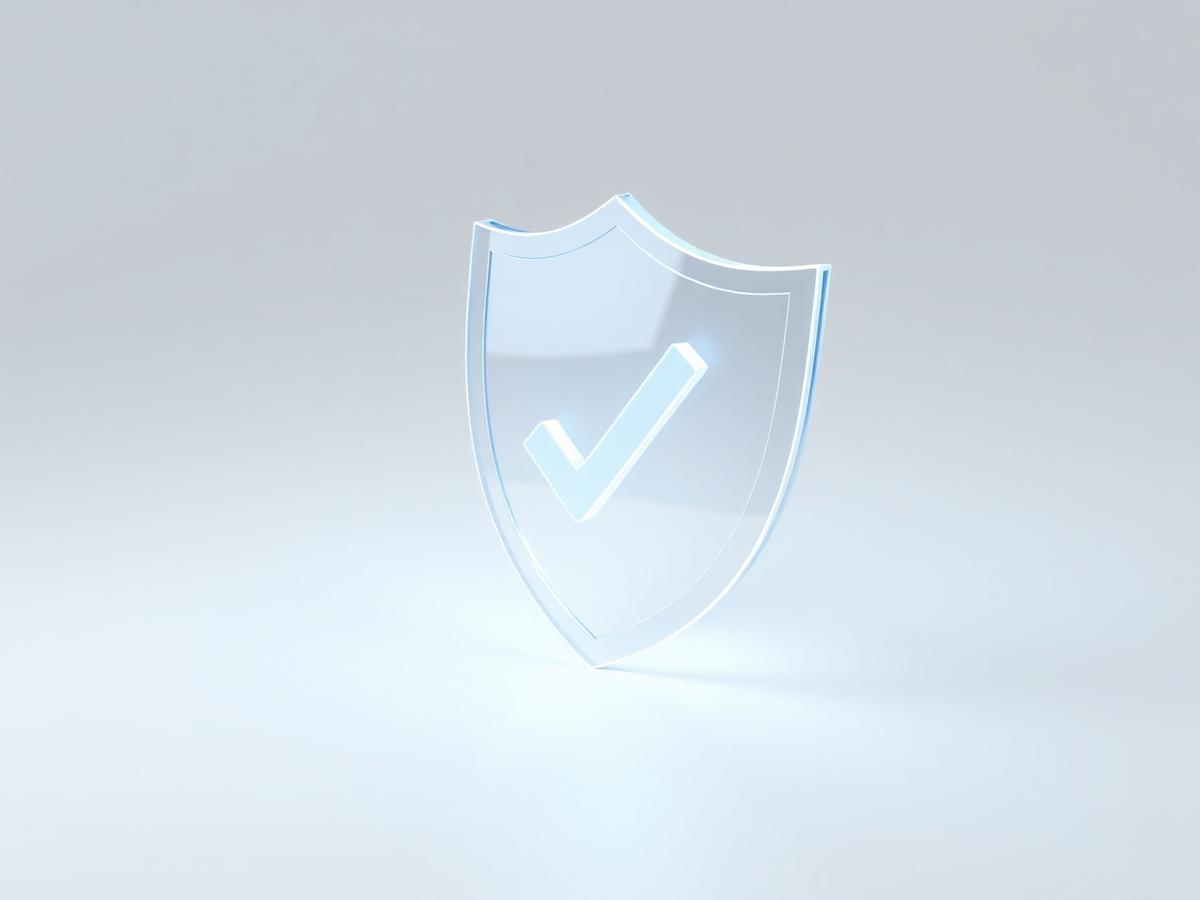 Glass verification shield